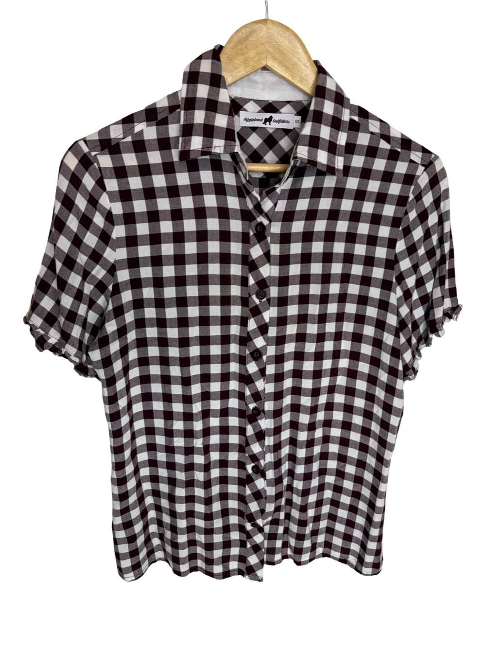 Aggieland Outfitters Texas A&M aggies maroon and white blouse small